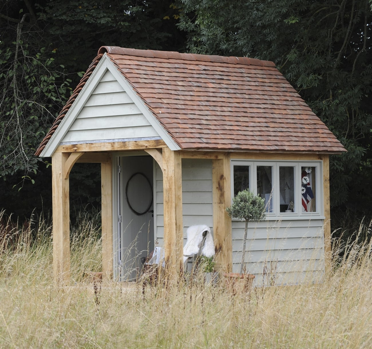 potting shed in garden