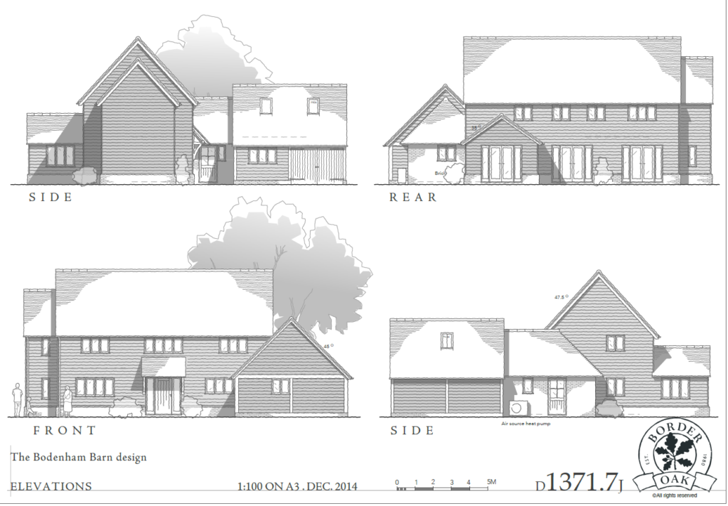 Barn elevations drawings