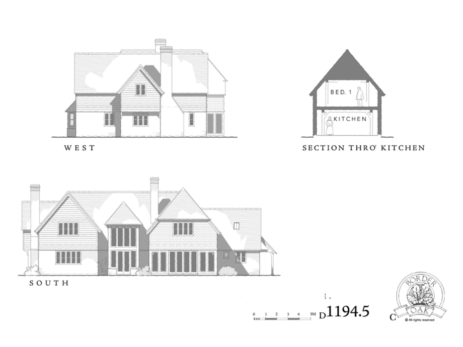 country home elevation drawings