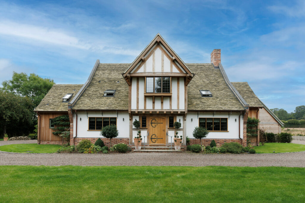 oak frame country home and garden