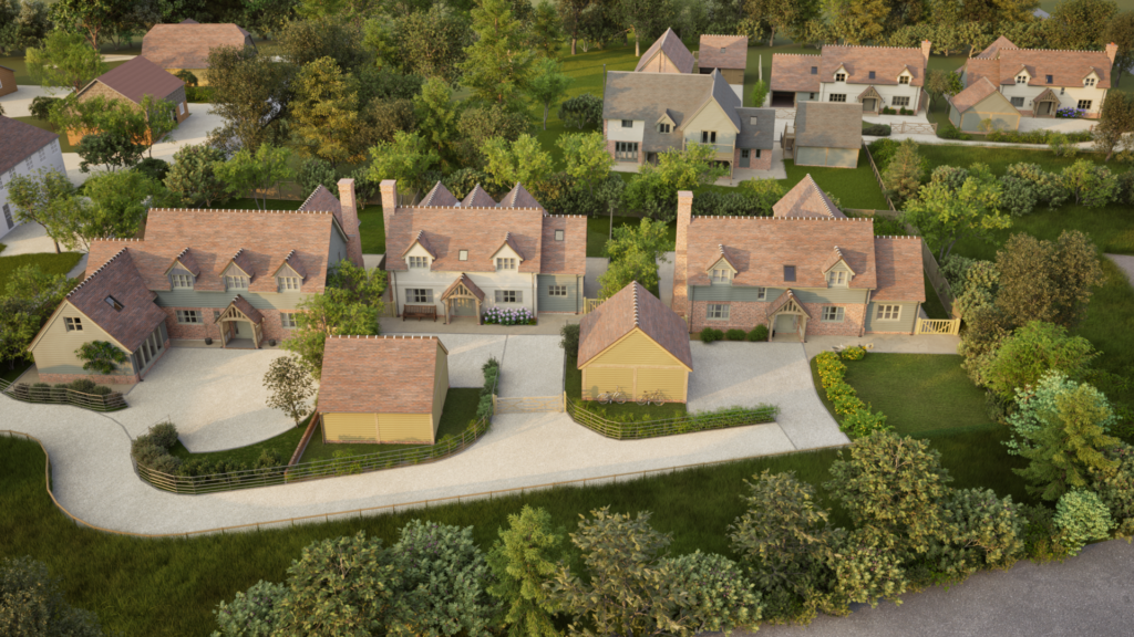 CGI of a housing development